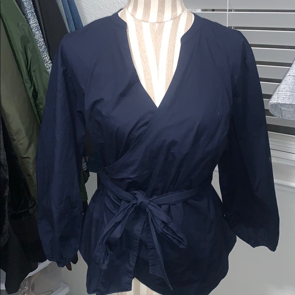 J. Crew Wrap Top